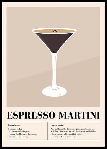 Poster Espresso Martini Cocktail