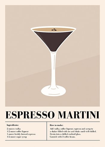 Poster Espresso Martini Cocktail
