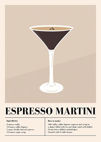 Poster Espresso Martini Cocktail