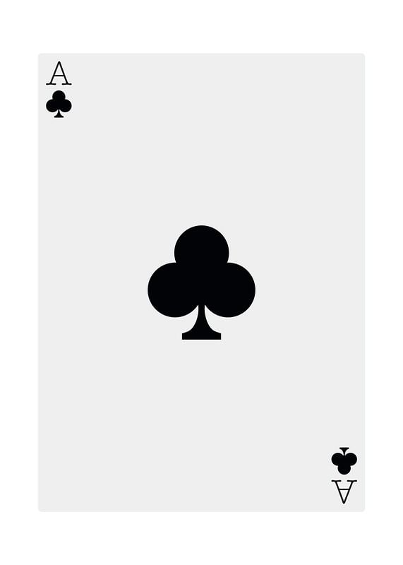Plagát Ace Of Clubs
