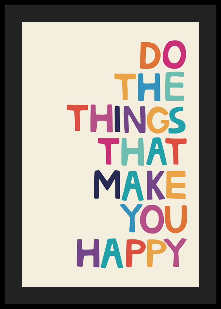 Colorful text illustration on beige background with message-12