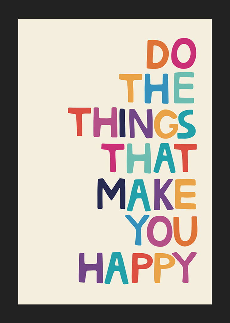 Kolorowa ilustracja tekstowa na beżowym tle z wiadomością-12