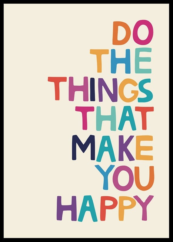 Colorful text illustration on beige background with message-12