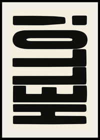 Graficzna ilustracja tekstowa z czarnymi kształtami na beżowym tle-2