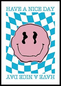 Smiley Pink And Blue-0