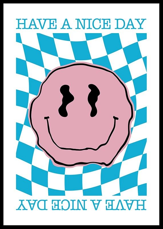 Smiley Pink And Blue-12
