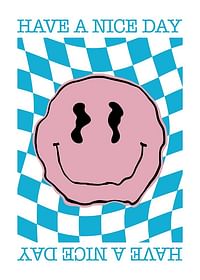 Smiley Pink And Blue-1