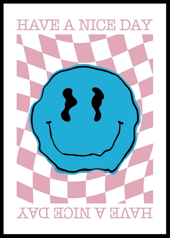 Smiley Blue And Pink-12