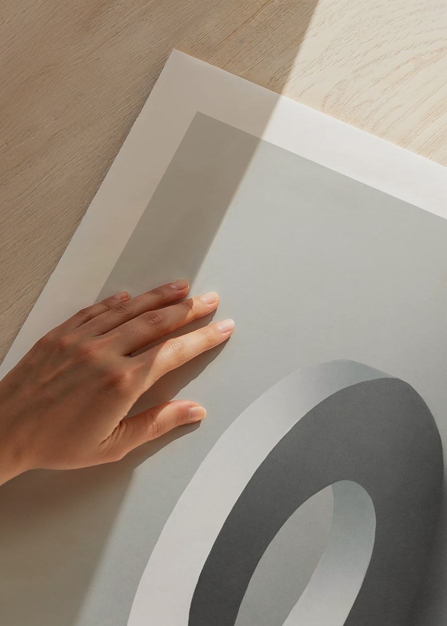 Surreal illustration of man on infinite circle shape-12