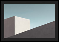 Minimalistisk illustration av moderna byggnader i dova färger-4