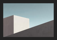 Minimalistická ilustrácia moderných budov v tlmených farbách-5