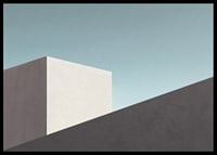 Minimalistisk illustration av moderna byggnader i dova färger-6