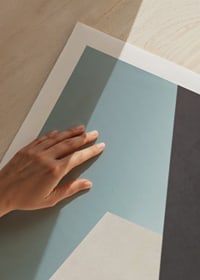 Minimalistisk illustration av moderna byggnader i dova färger-9