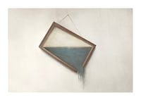 Surreal illustration of crooked hanging frame with water-1