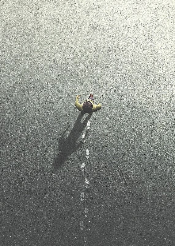 Walking Leaving Footsteps-12