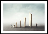 Illustration avec deux personnes et des dominos qui tombent-0