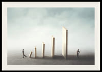 Illustrasjon med to personer og fallende dominobrikker-2