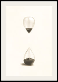 Surreale Illustration von zwei sanduhrartigen Ballons-2
