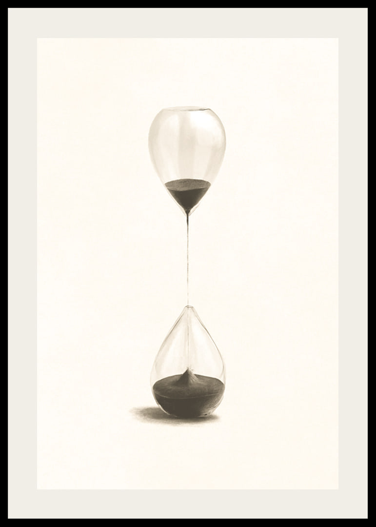 Surreale Illustration von zwei sanduhrartigen Ballons-12