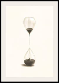 Surrealistisk illustration av timglas liknande två ballonger-2