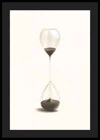 Surreale Illustration von zwei sanduhrartigen Ballons-4