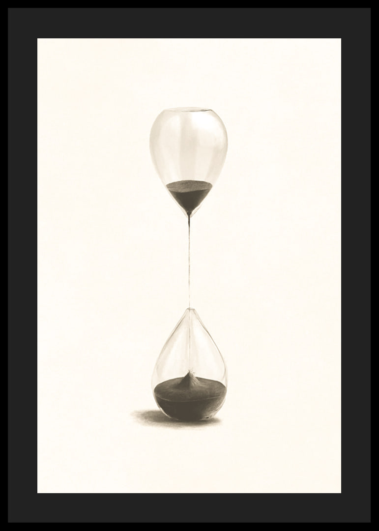Surreale Illustration von zwei sanduhrartigen Ballons-12