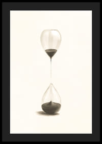 Surrealistisk illustration av timglas liknande två ballonger-4