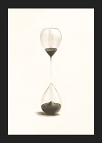 Surreale Illustration von zwei sanduhrartigen Ballons-5