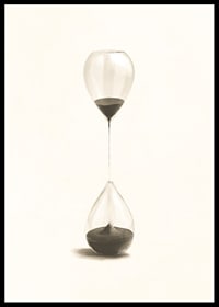 Surreale Illustration von zwei sanduhrartigen Ballons-6