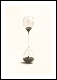 Surreale Illustration von zwei sanduhrartigen Ballons-0