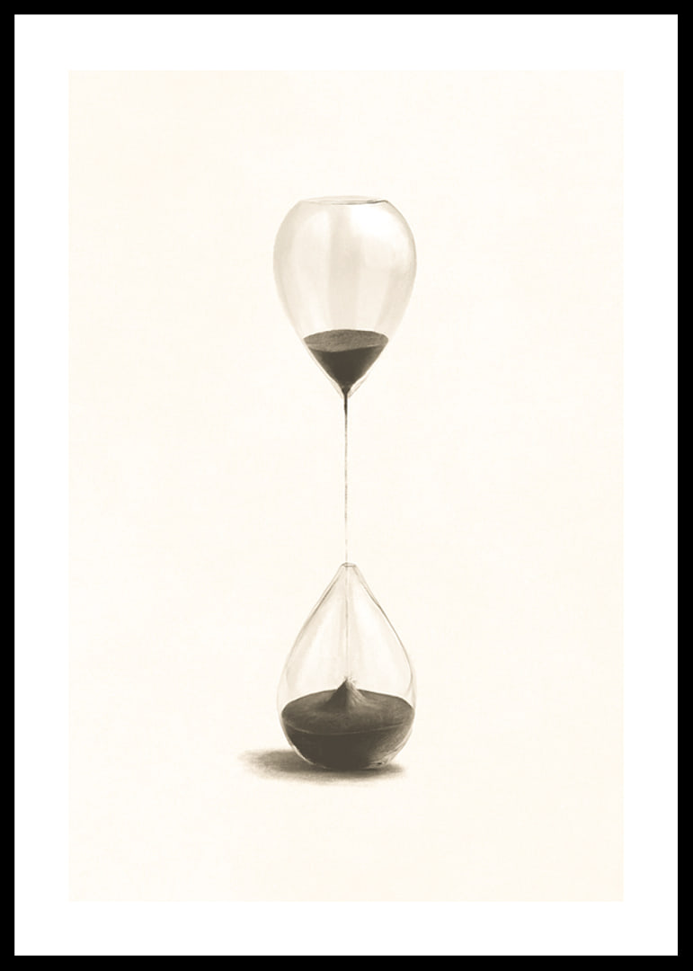 Surreale Illustration von zwei sanduhrartigen Ballons-12