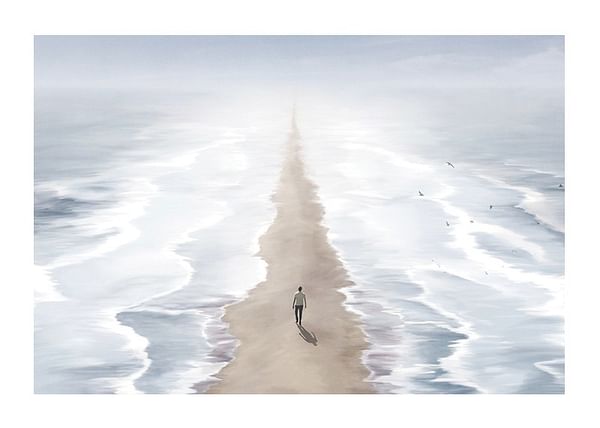 Poster Surreal Path Between Seas