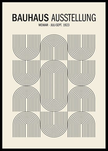 Poster Bauhaus Ausstellung No2