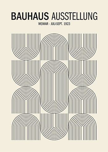 Poster Bauhaus Ausstellung No2
