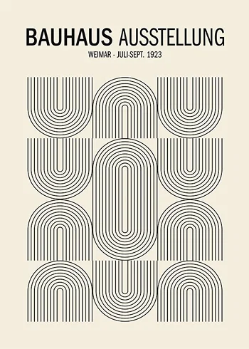 Poster Bauhaus Ausstellung No2