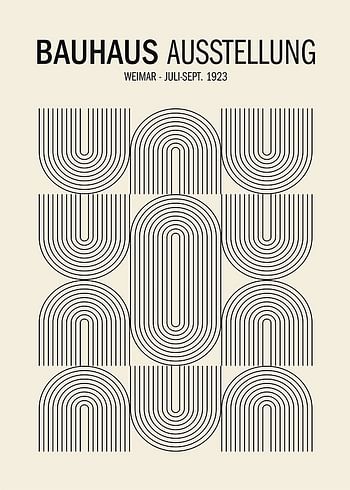 Poster Bauhaus Ausstellung No2