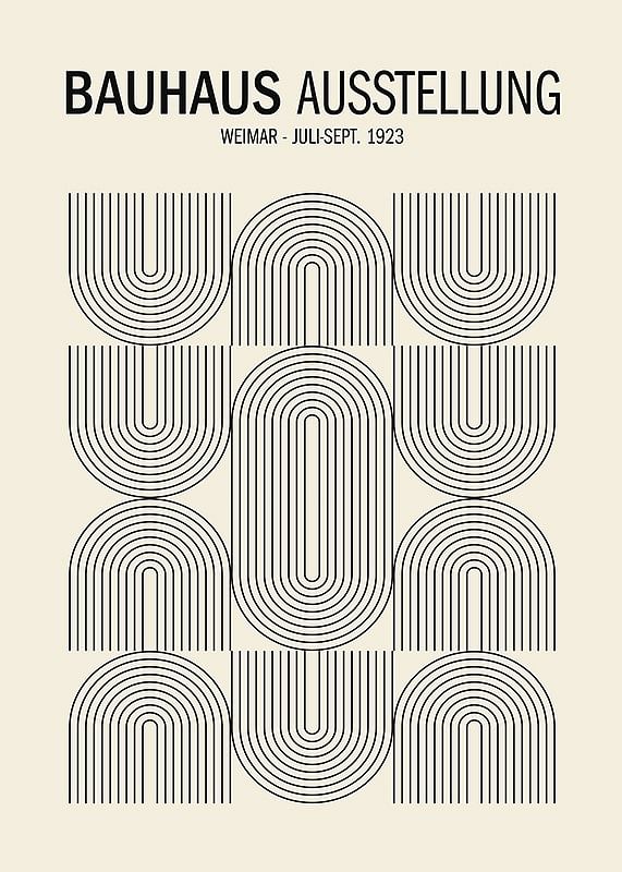 Poster Bauhaus Ausstellung No2