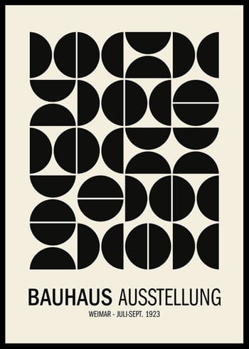 Poster Bauhaus Ausstellung No1