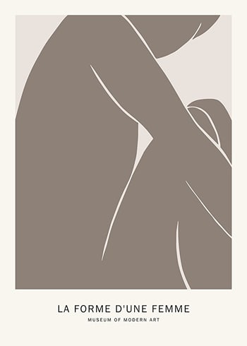 Plakat La Forme D'une Femme