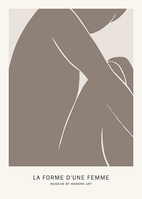Plagát La Forme D'une Femme