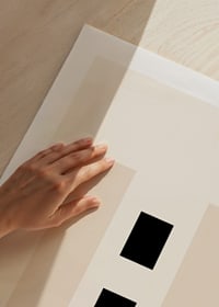 Abstrakte Rechtecke in Beige und Schwarz auf hellem Hintergrund-9