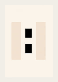 Abstract rectangles in beige and black on light background-3
