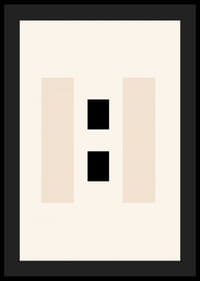 Abstract rectangles in beige and black on light background-4
