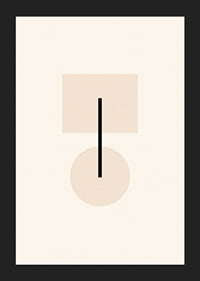 Formas geométricas abstractas en beige y negro sobre fondo claro.-5