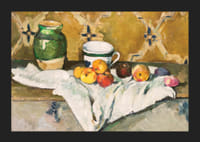 Still Life With Jar Cup And Apples By Paul Cézanne-7