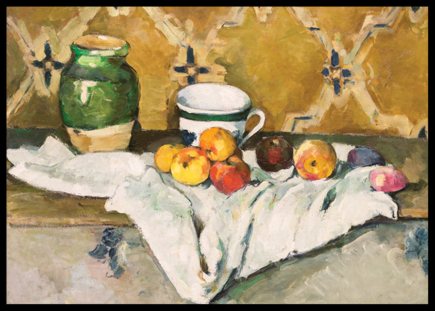 Still Life With Jar Cup And Apples By Paul Cézanne-12