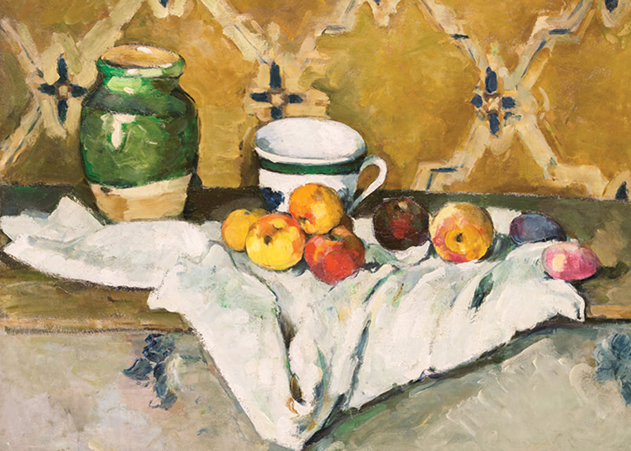Still Life With Jar Cup And Apples By Paul Cézanne-12