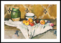Still Life With Jar Cup And Apples By Paul Cézanne-2