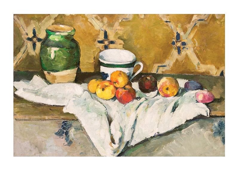 Still Life With Jar Cup And Apples By Paul Cézanne-12