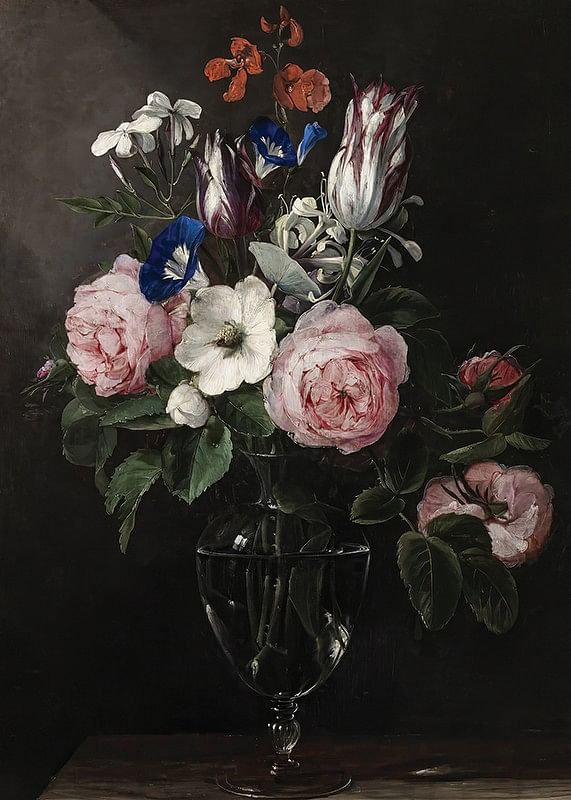 Flowers In A Vase By Jan Brueghel-12